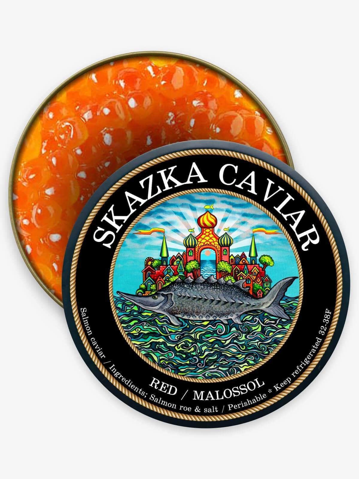Caviar Skazka Alaskan “Royal King” Salmon Roe/Caviar