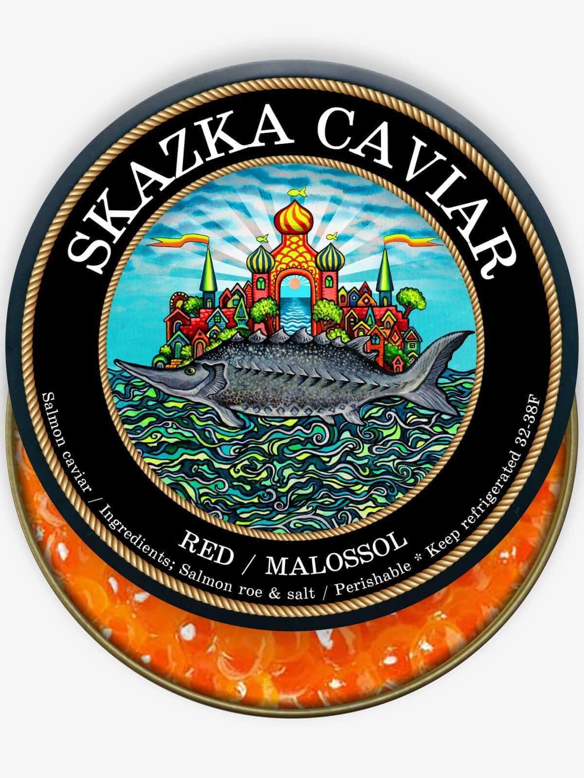 Caviar Skazka Alaskan “Royal King” Salmon Roe/Caviar