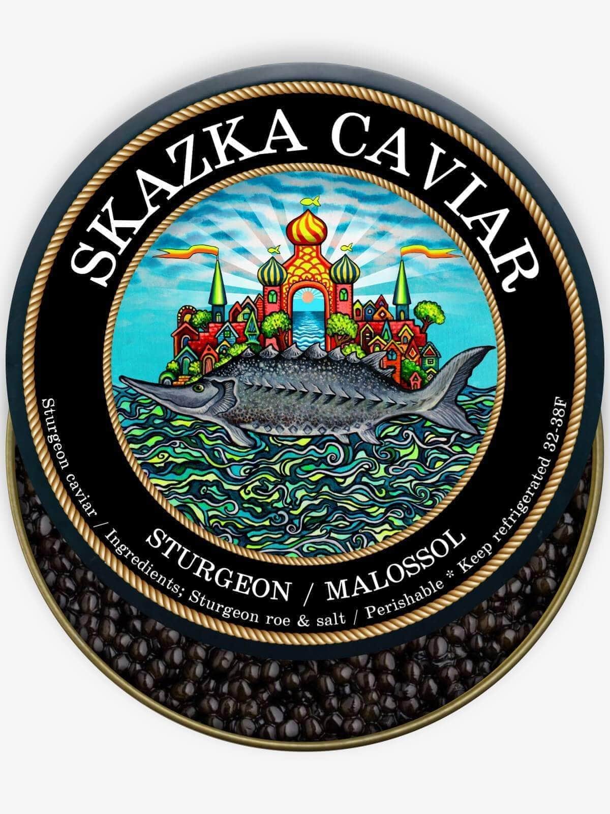 Caviar Skazka āKING GRADEā Beluga Sturgeon Caviar