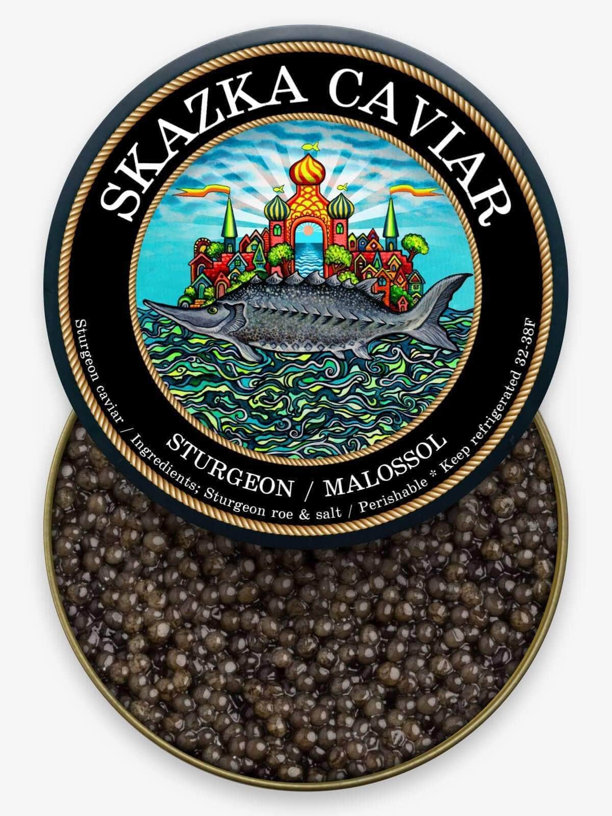 Caviar Skazka 2oz - $195 American Paddlefish Caviar
