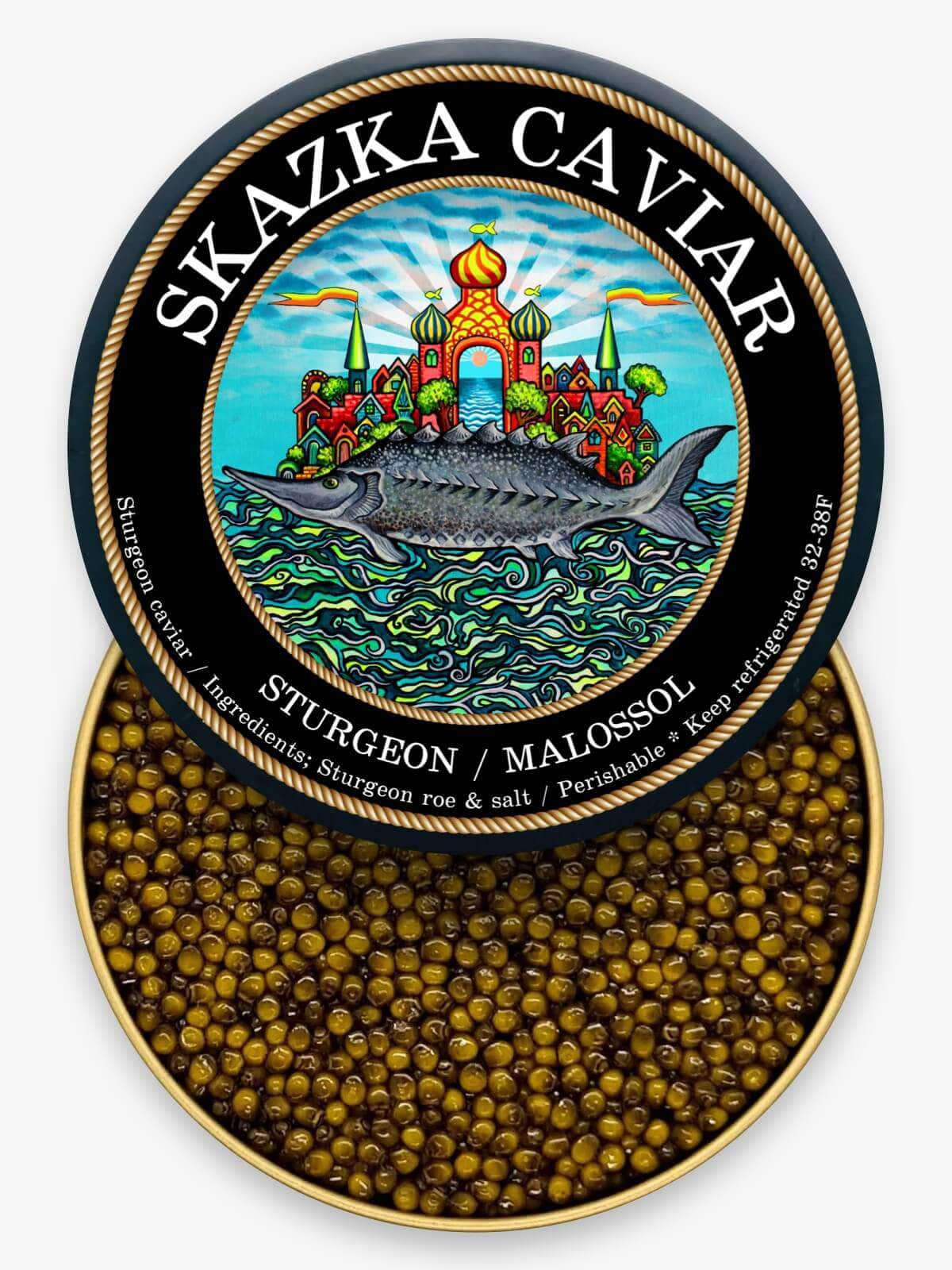 Caviar Skazka 2oz - $395 “Beluga’s Sister” Amur Sturgeon