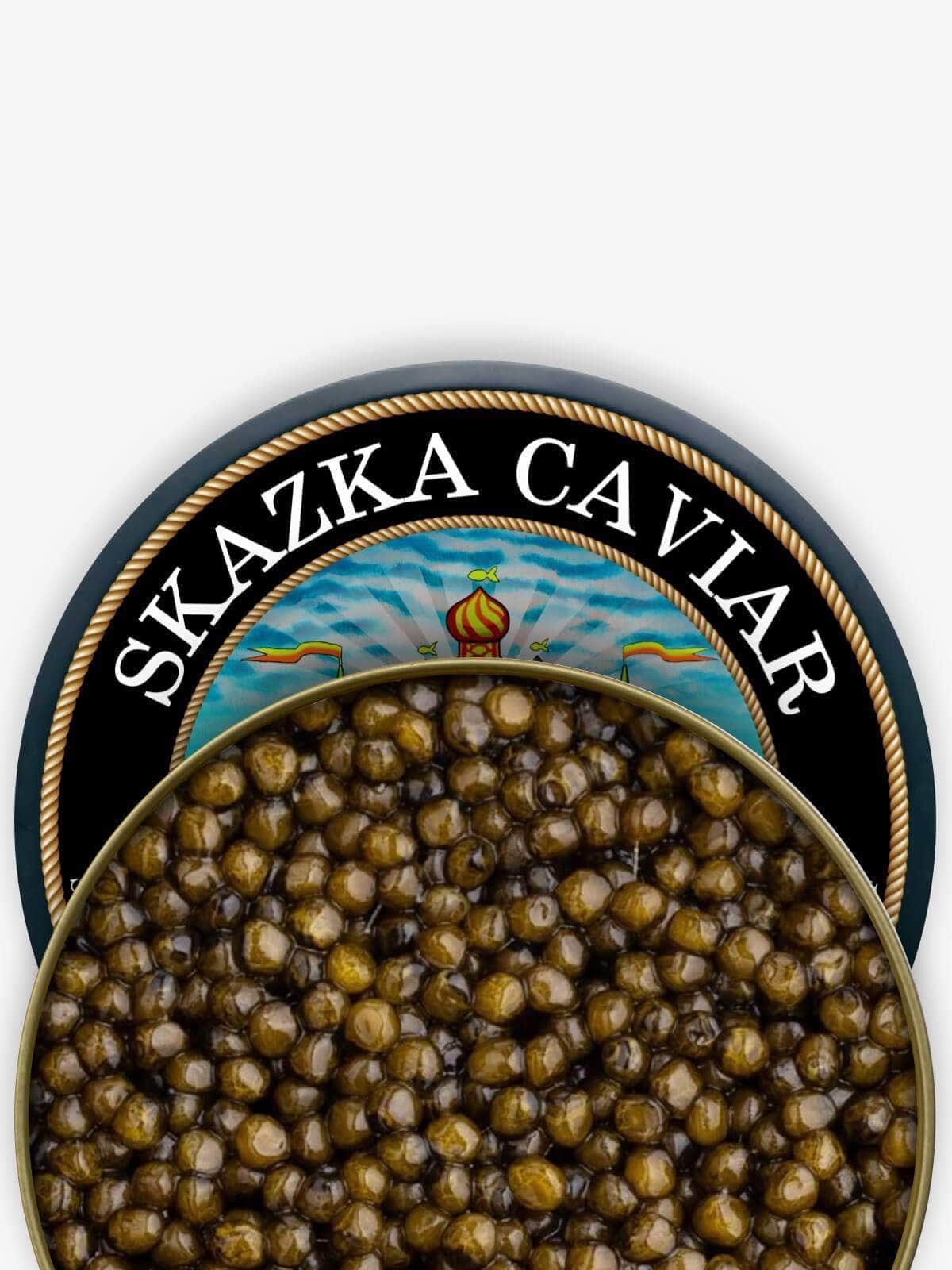 Caviar Skazka “Imperial River Beluga” Golden Kaluga Sturgeon Caviar
