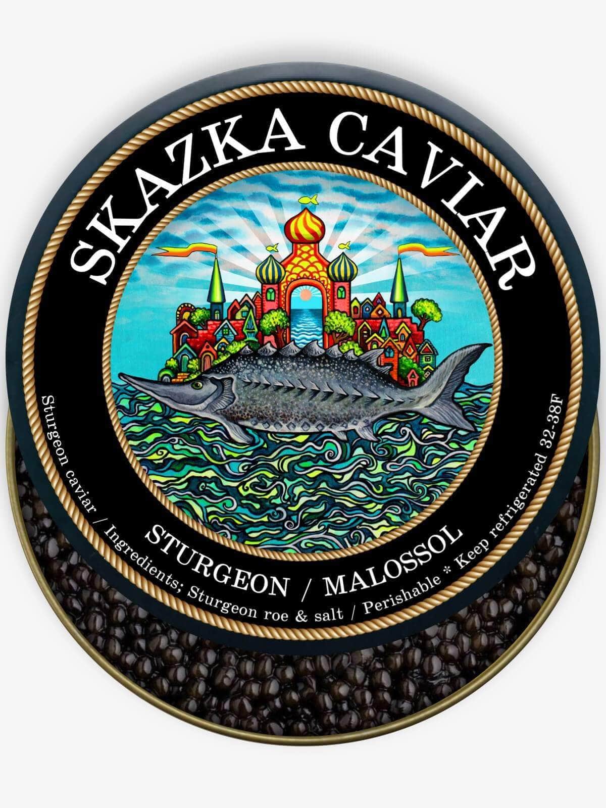 Caviar Skazka &quot;Russian Czar&quot; Beluga Sturgeon Caviar