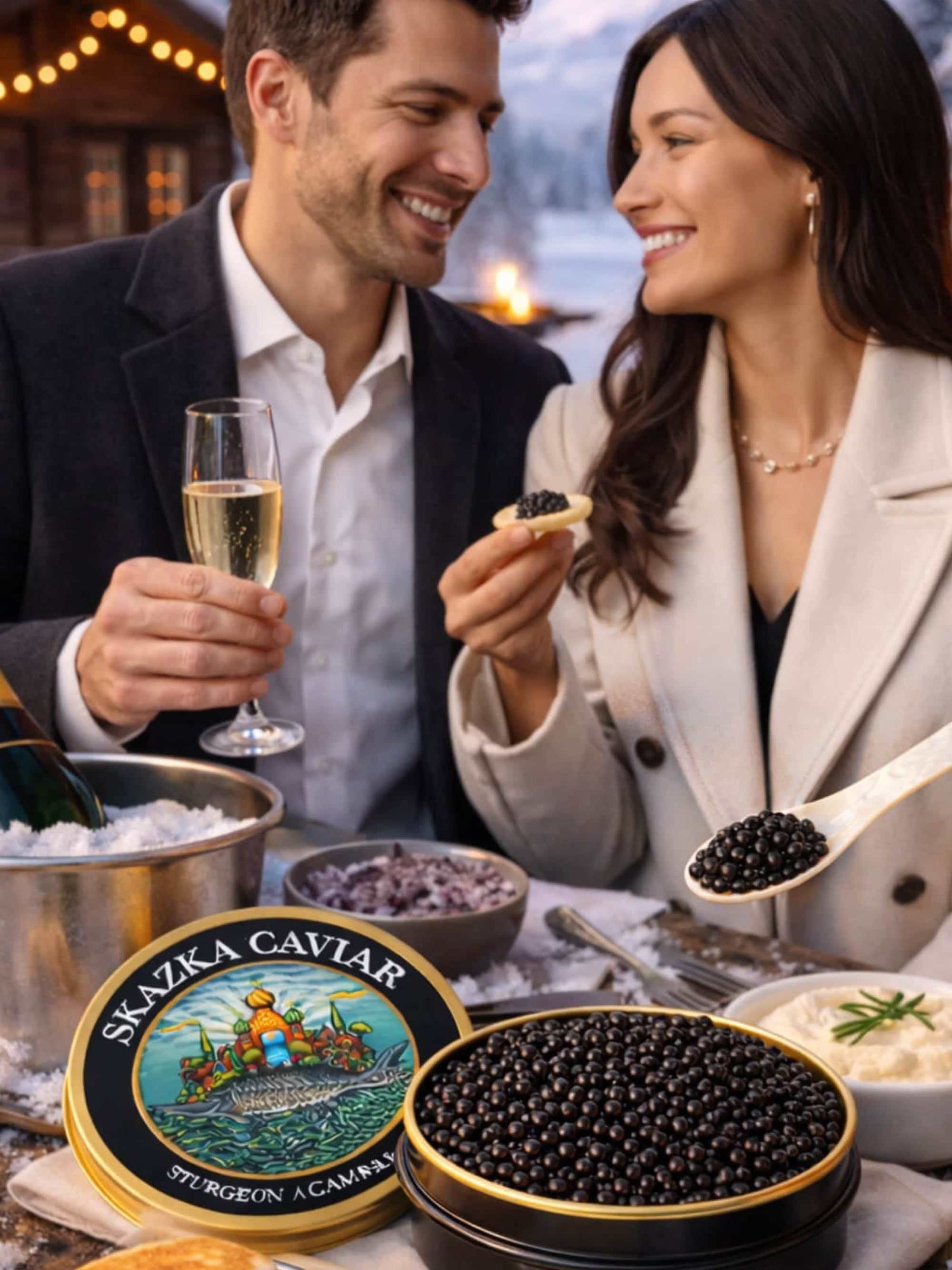 Caviar Skazka Seafood > Gourmet > Caviar Gift Set Caviar Sampler