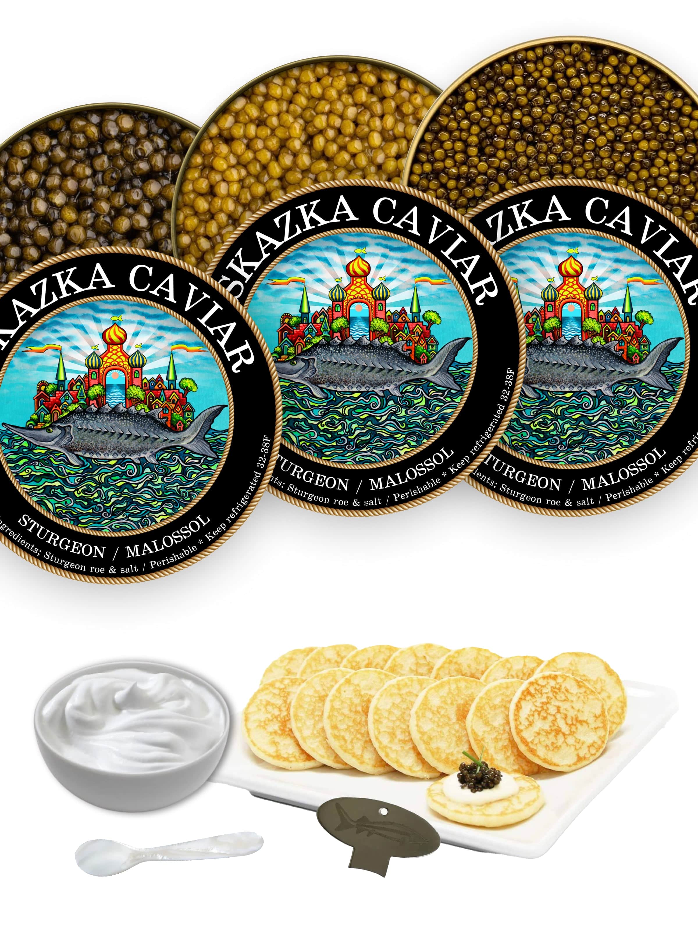 Gift Set Caviar Sampler – Caviar Skazka