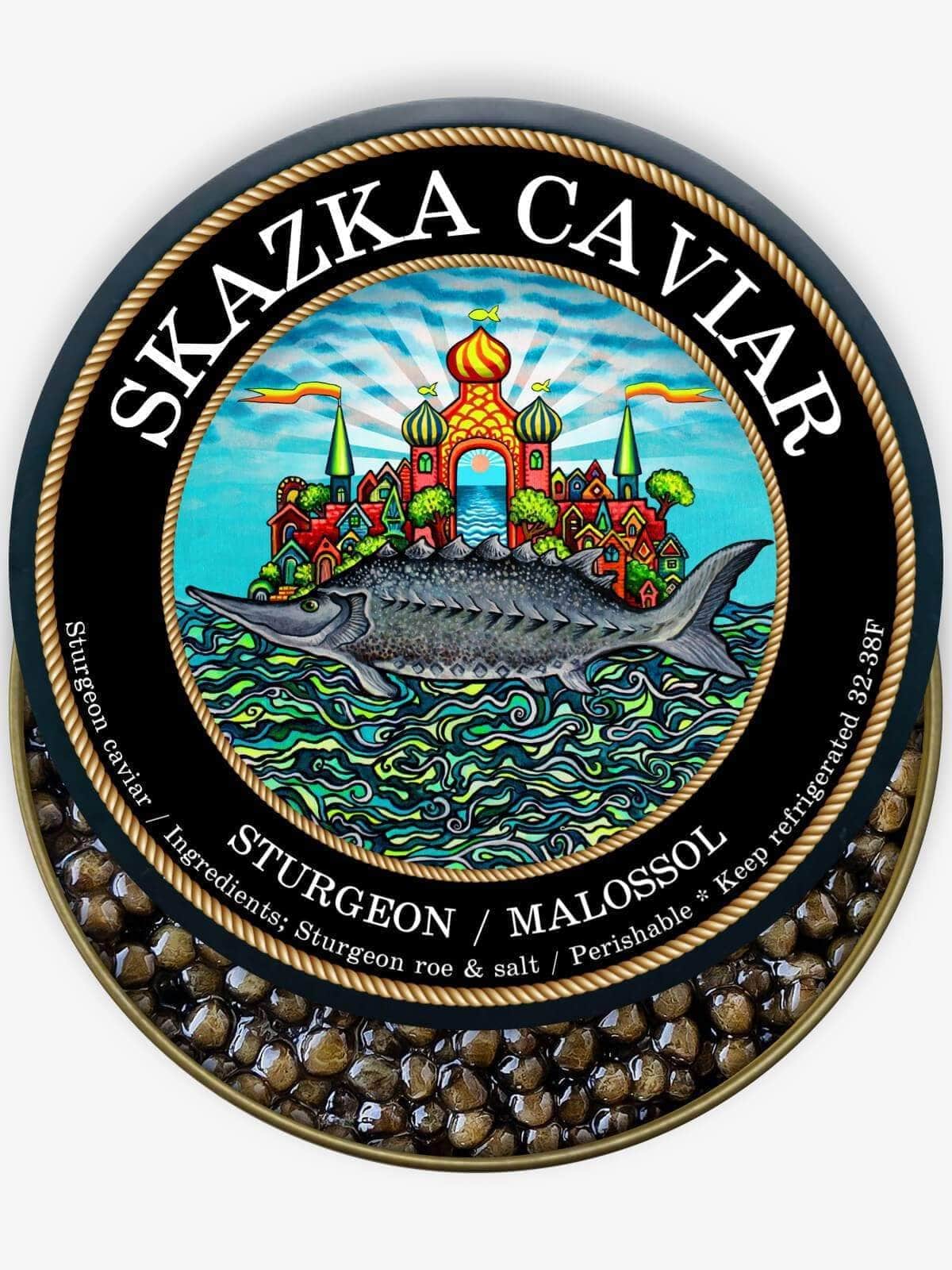 Caviar Skazka Seafood > Gourmet > Caviar “Traditional Russian” Siberian Sturgeon Caviar