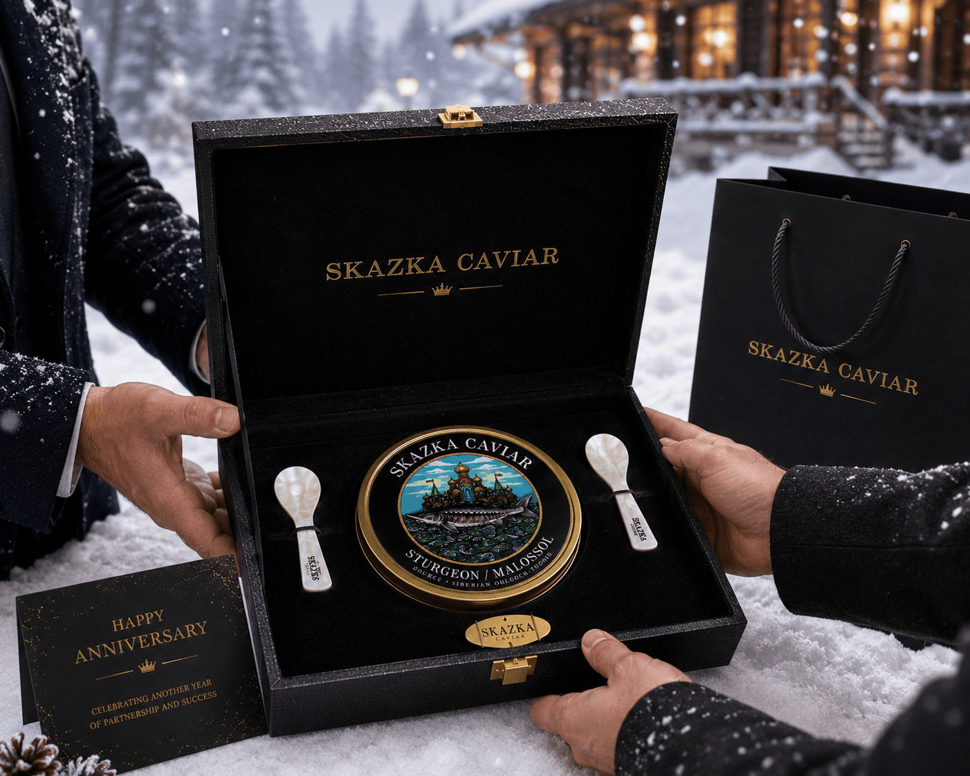 Caviar Skazka Signature Osetra Caviar Gift Box (100g)