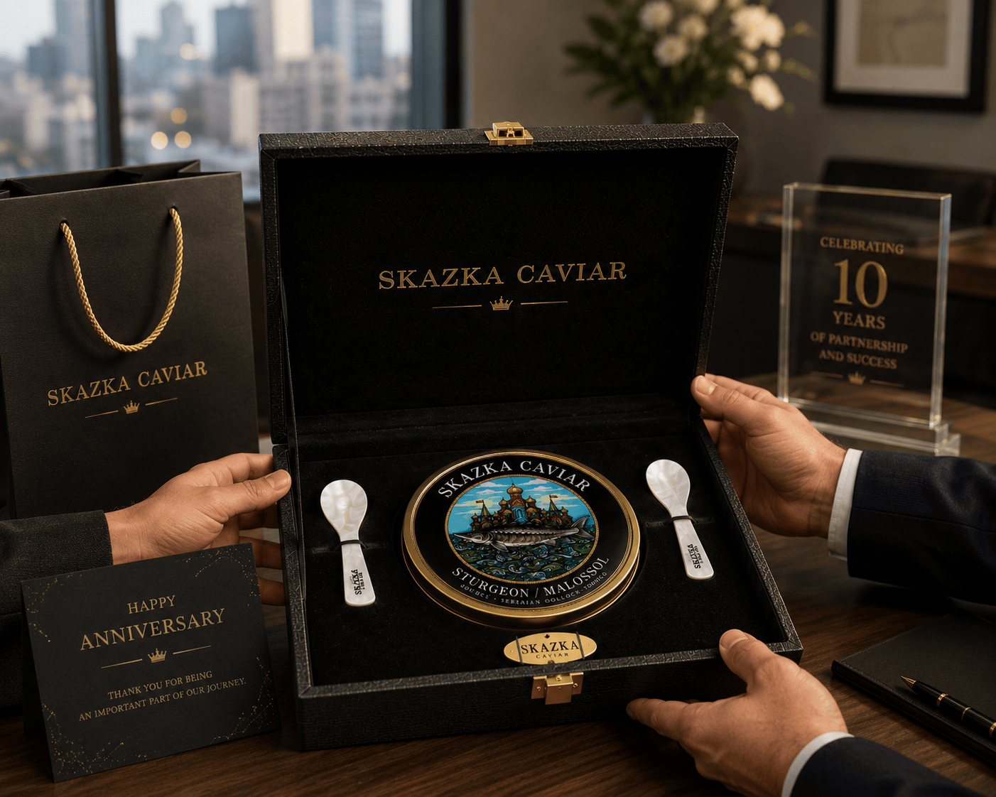 Caviar Skazka Signature Osetra Caviar Gift Box (100g)