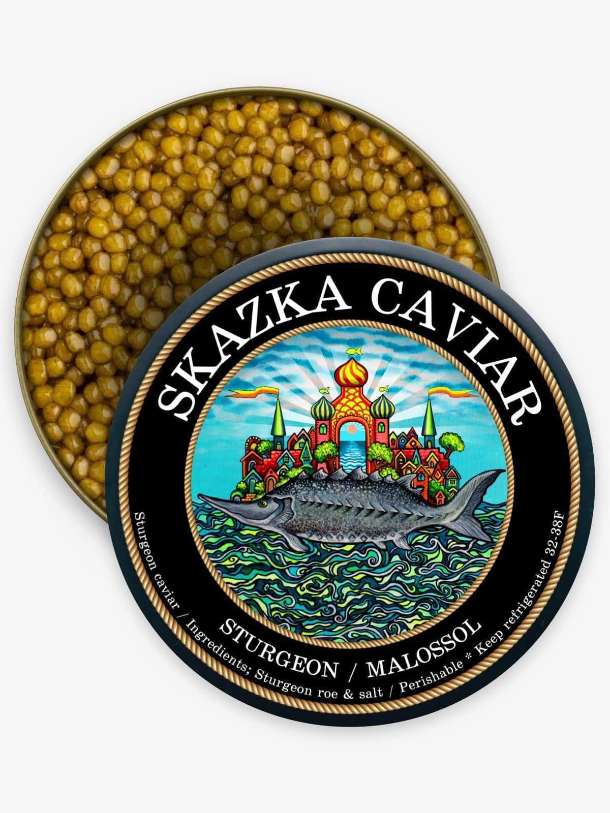 Caviar Skazka “Tsar Reserve” Golden Osetra Caviar