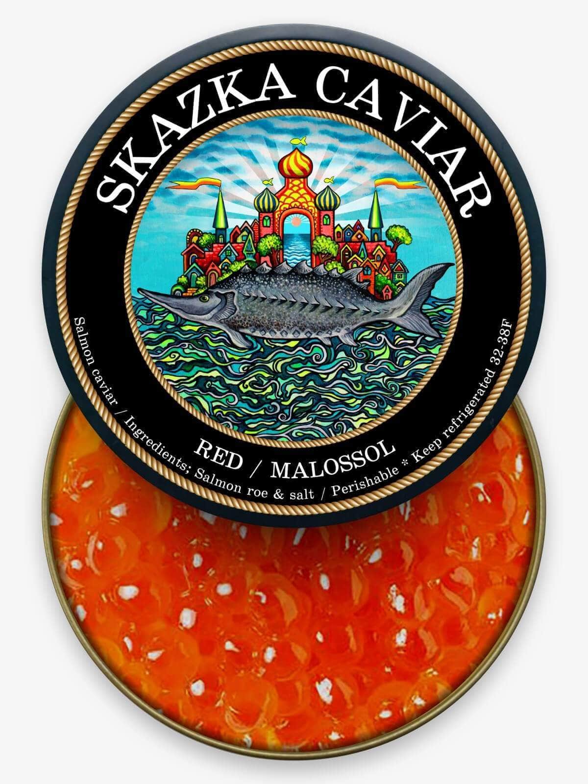 Alaskan Salmon Roe/Caviar - Caviar Skazka