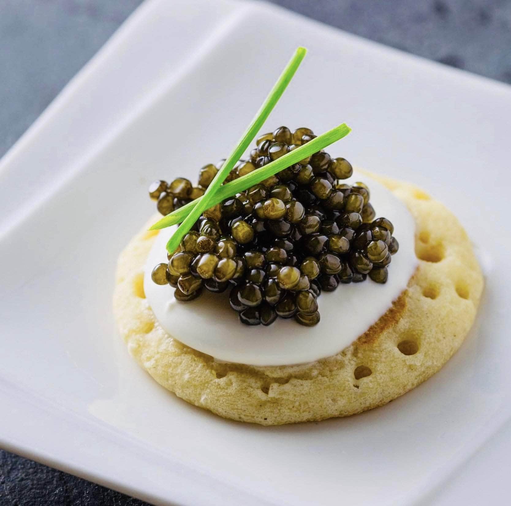 Blinis & Creme Fraiche - Caviar Skazka